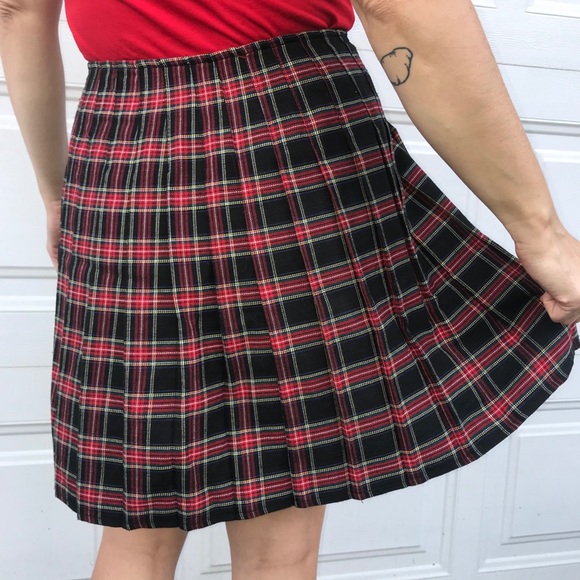 Perfect punk red plaid school kinderwhore skirt - Picture 6 of 14